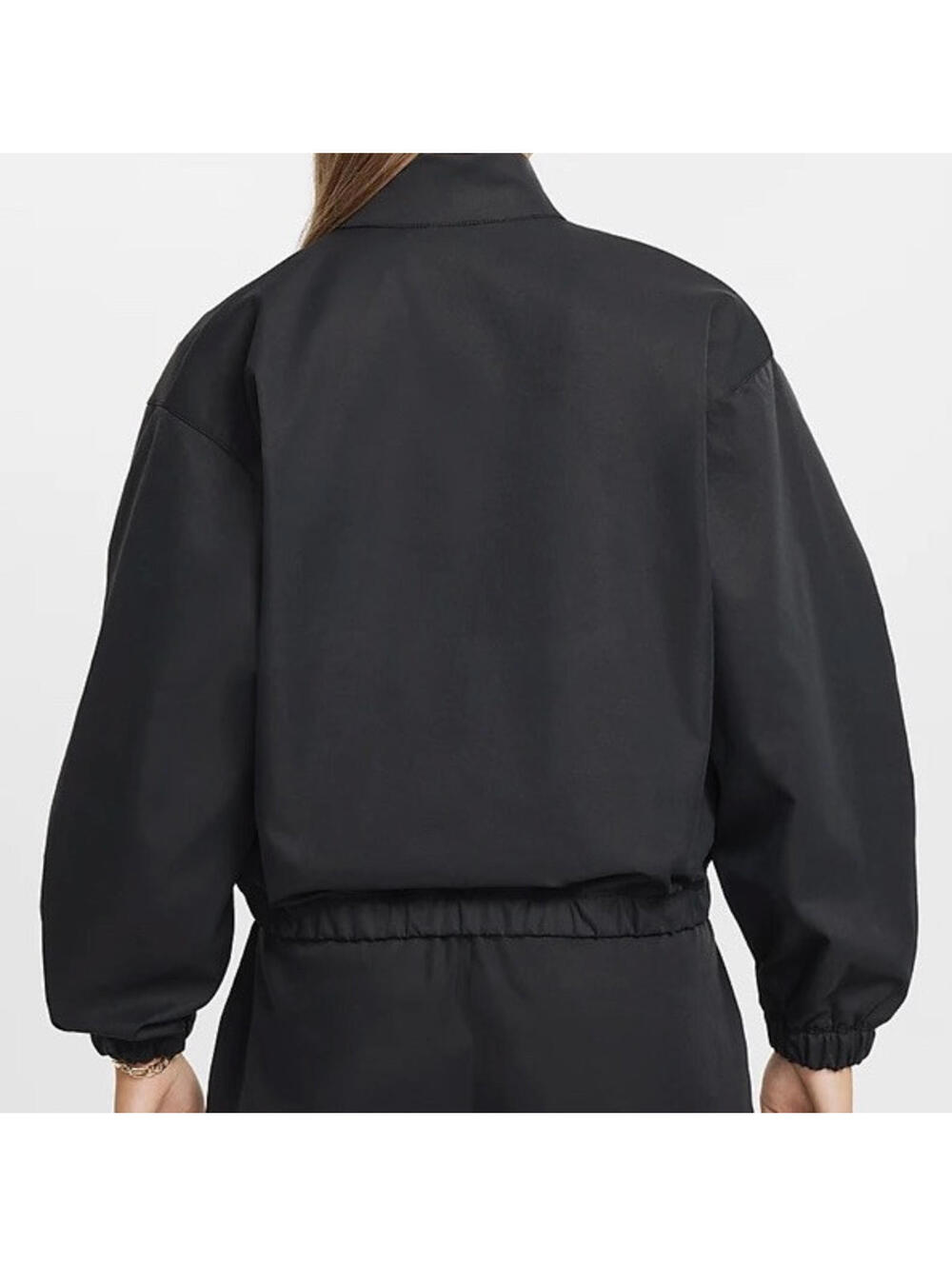 $60 Nike sportswear Girls Oversized Lightweight Black Jacket Size Medium FZ5557 - Picture 2 of 7
